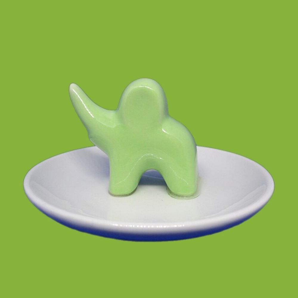 Decorative Ceramic Elephant Ring Tray - Picture 2 of 6